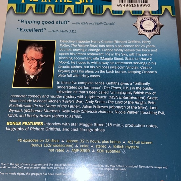 Acorn Media New Pie In The Sky Complete Edition DVDs - Picture 3 of 4